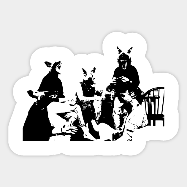 I Get Mean When I m Nervous Like A Bad Dog Screenprint Sticker i-get-mean-when-i-m-nervous-like-a-bad-dog-screenprint-sticker